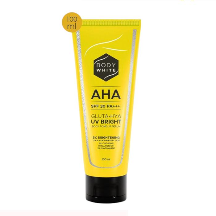Body White AHA Gluta-Hya UV Bright Body Tone-Up Serum 100ML