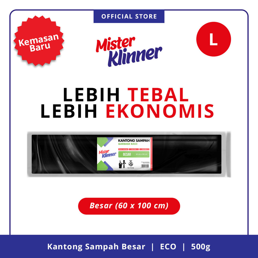 Mister Klinner Eco Kantong Sampah Besar 60x100CM