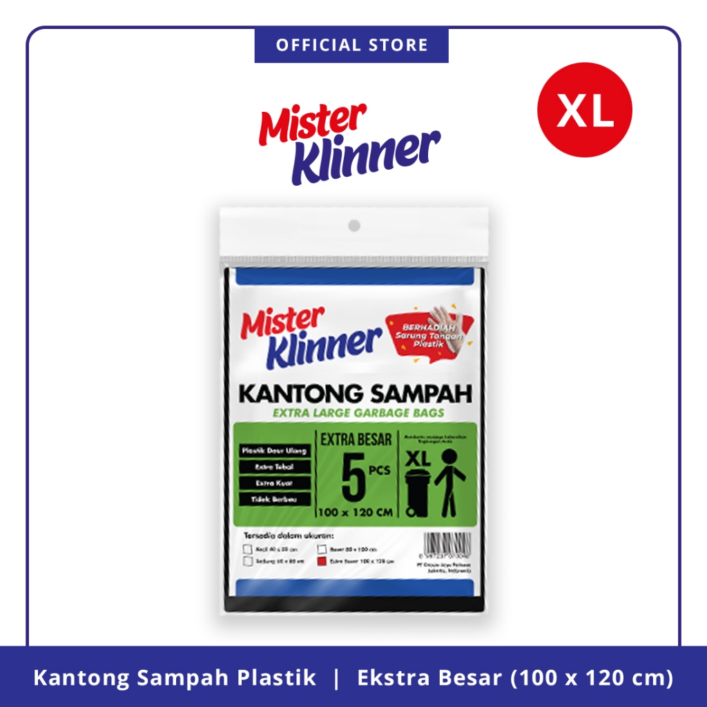 Mister Klinner Kantong Sampah Extra Large XL 100x120CM