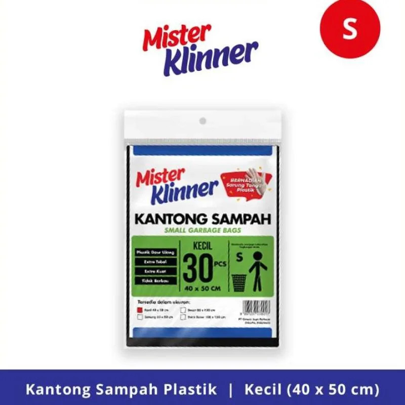 Mister Klinner Kantong Sampah Small S 40x50CM