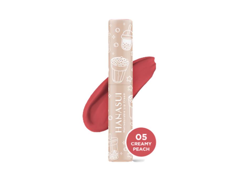 Hanasui Lip Cream Boba Creamy Peach 05 4GR