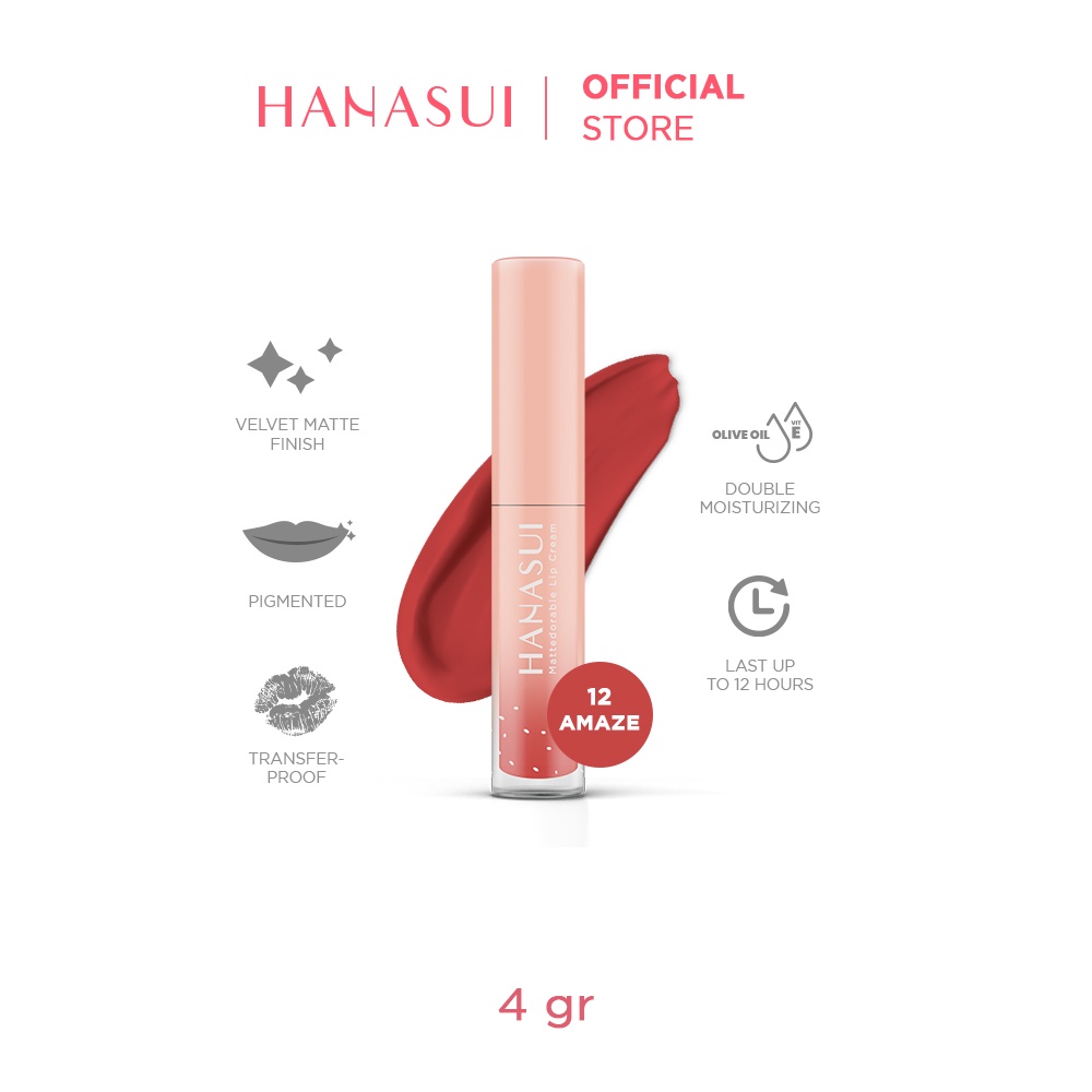 Hanasui Lip Cream Matte Amaze 12 4GR