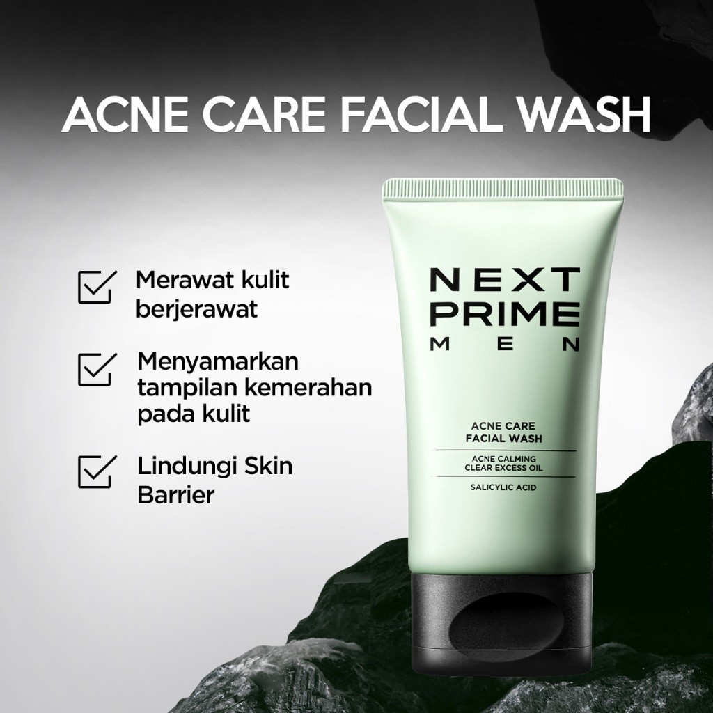 Next Prime Men Acne Care Facial Wash 100GR