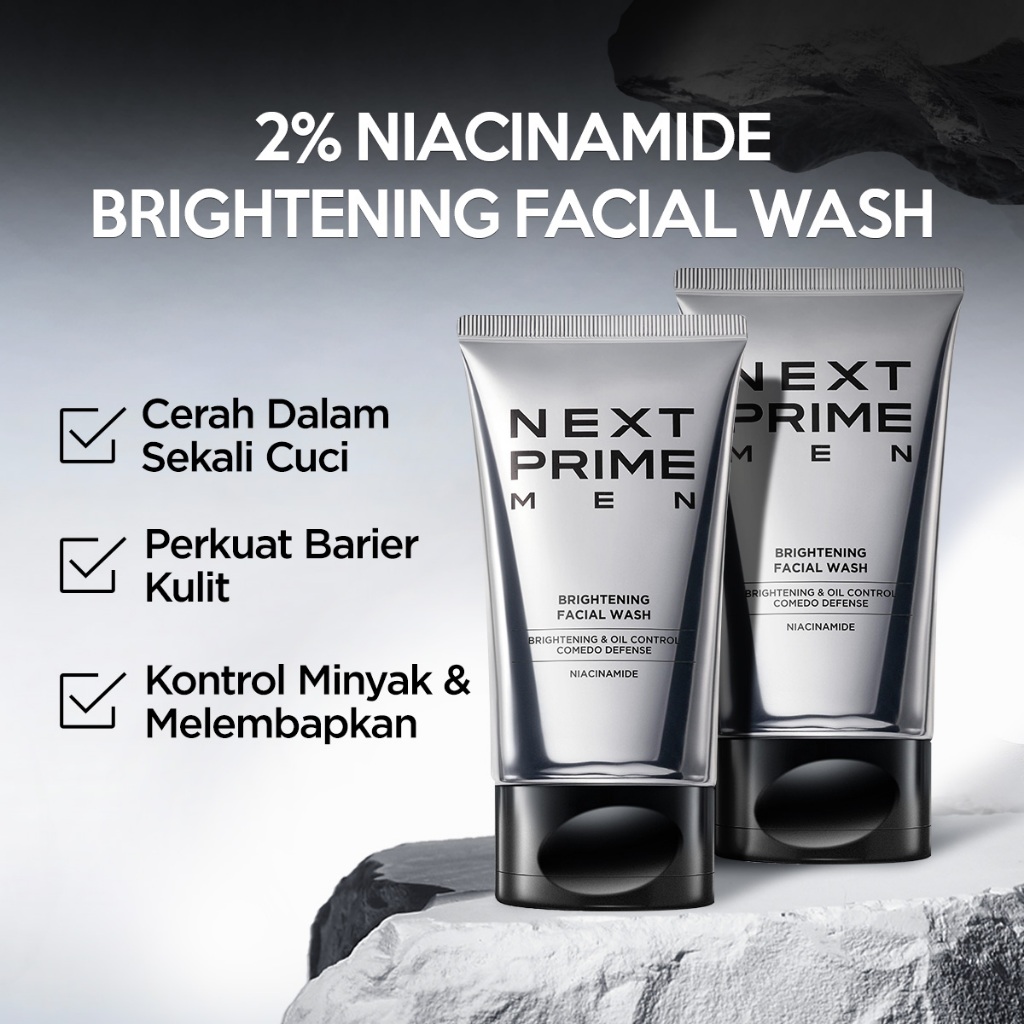 Next Prime Men Brightening Facial Wash 100 GR