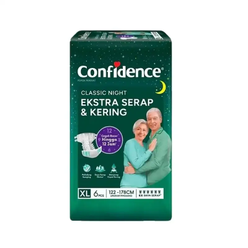Confidence Popok Perekat Classic Night XL 6PCS