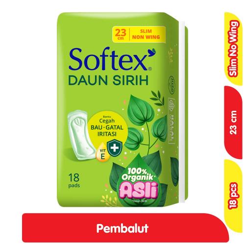 Softex Daun Sirih 23cm Non Wing 18PCS