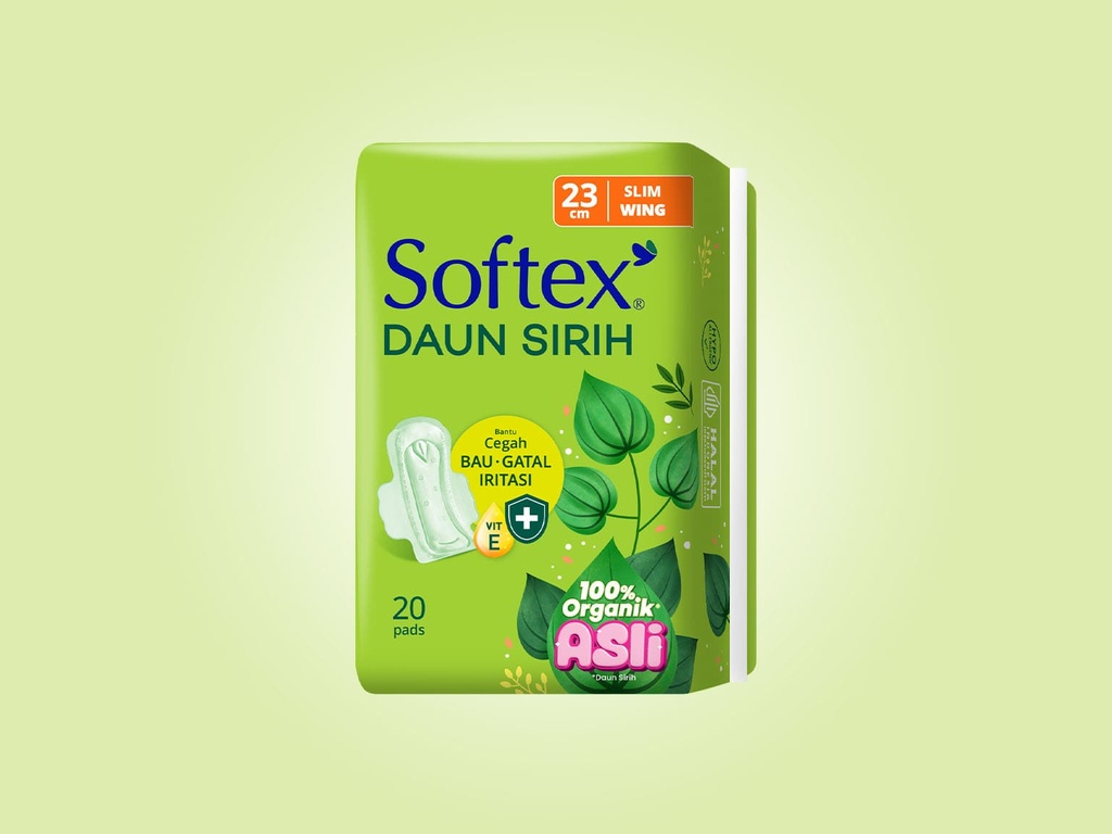 Softex Daun Sirih 23cm Slim Wing 20PCS