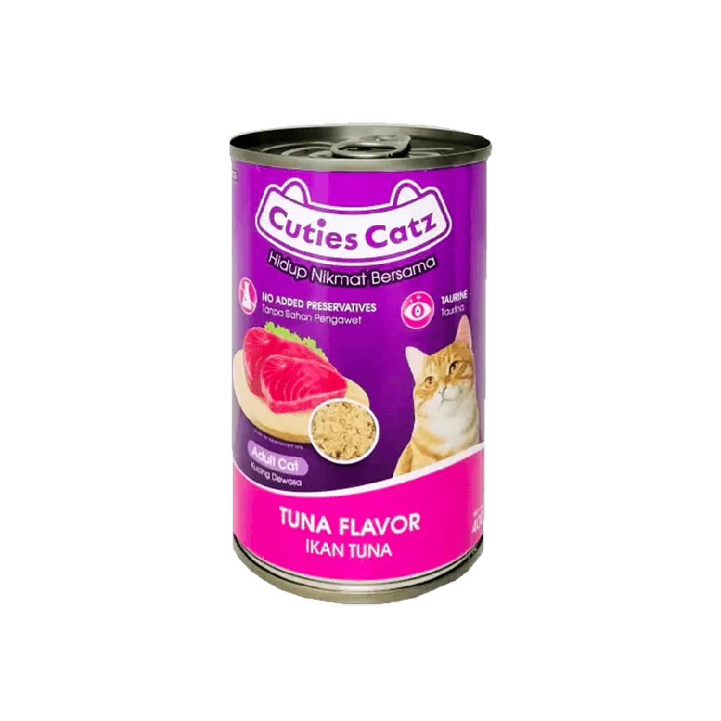 Cuties Catz Adult Cat Tuna Flavor Basah Kaleng 400GR