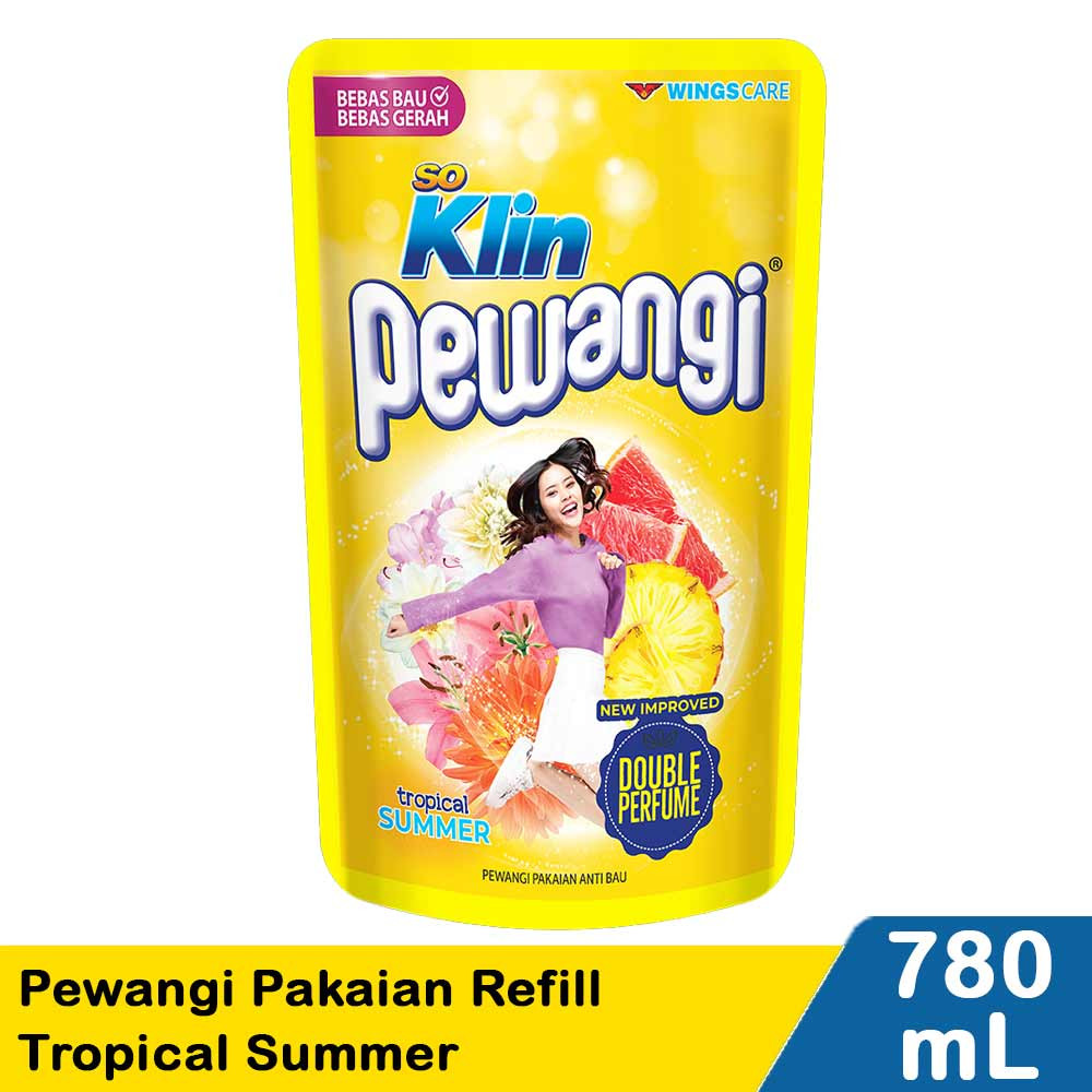 So Klin Pewangi Tropical Summer Pch 780ML