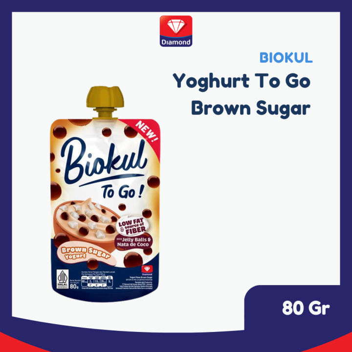 Biokul Yougurt To Go! Brown Sugar PCH 80GR