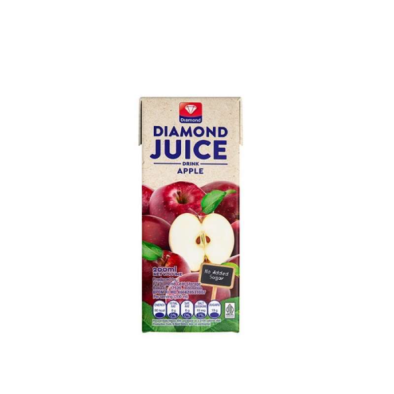 Diamond Juice UHT Drink Apple No sugar 200ML