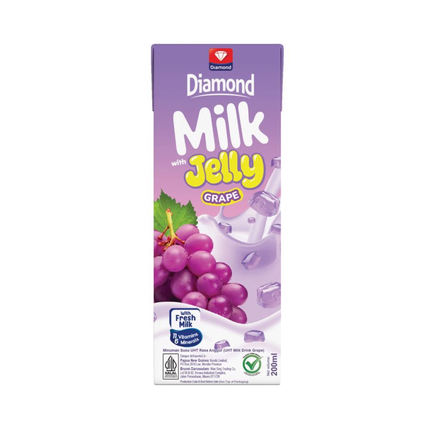 Diamond Milk Jelly Grape 200ML