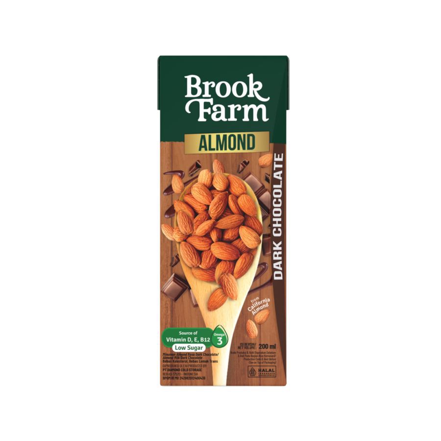 Brook Farm Almond Dark Chocolate 200ML