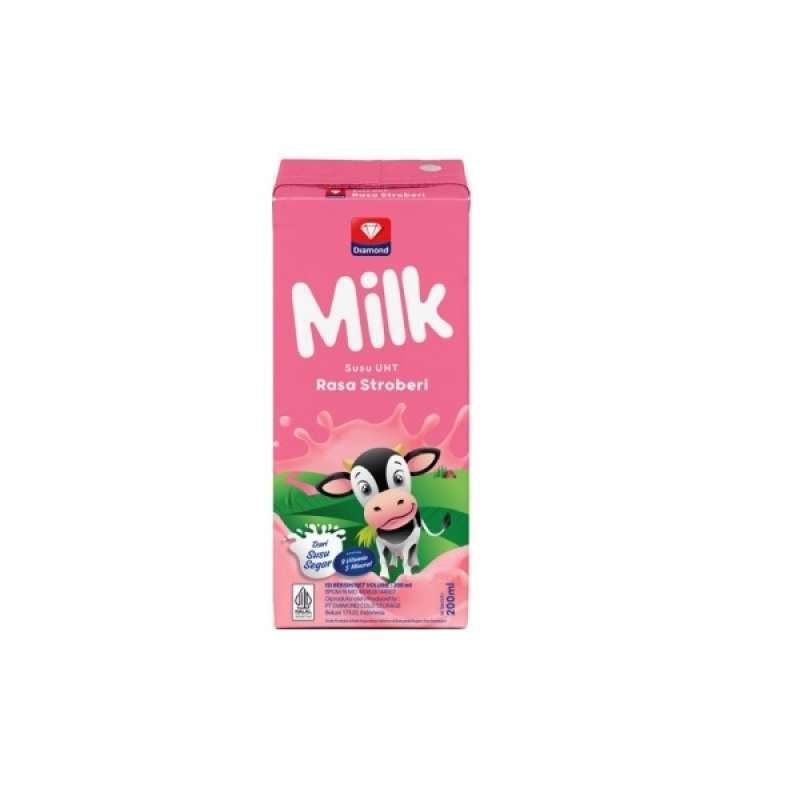 Diamond Milk UHT Strawberry 200ML