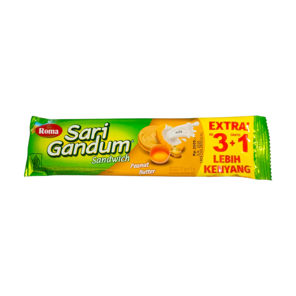Roma Sari Gandum Sandwich Peanut Butter 36GR