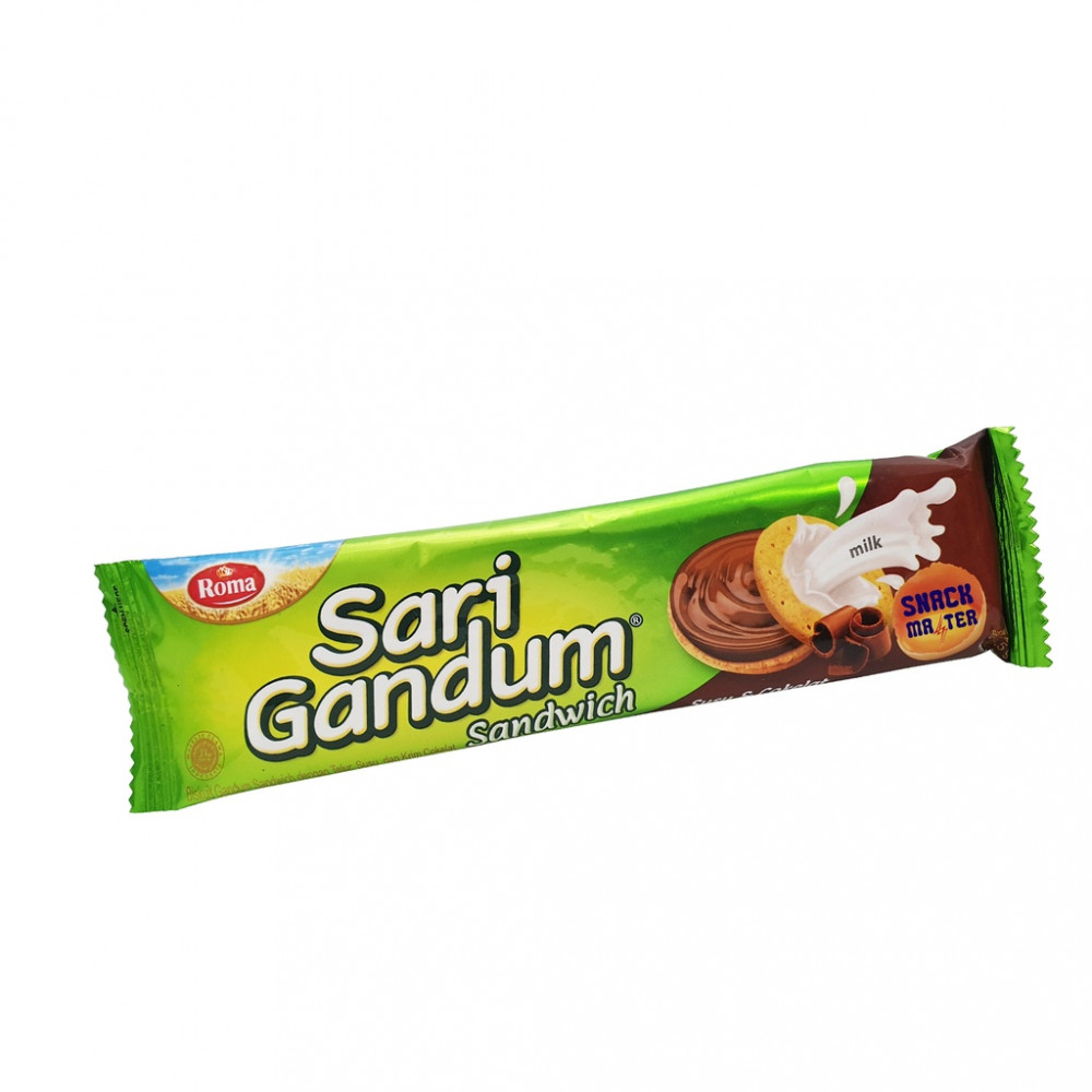 Roma Sari Gandum Sandwich Susu & Cokelat 36GR
