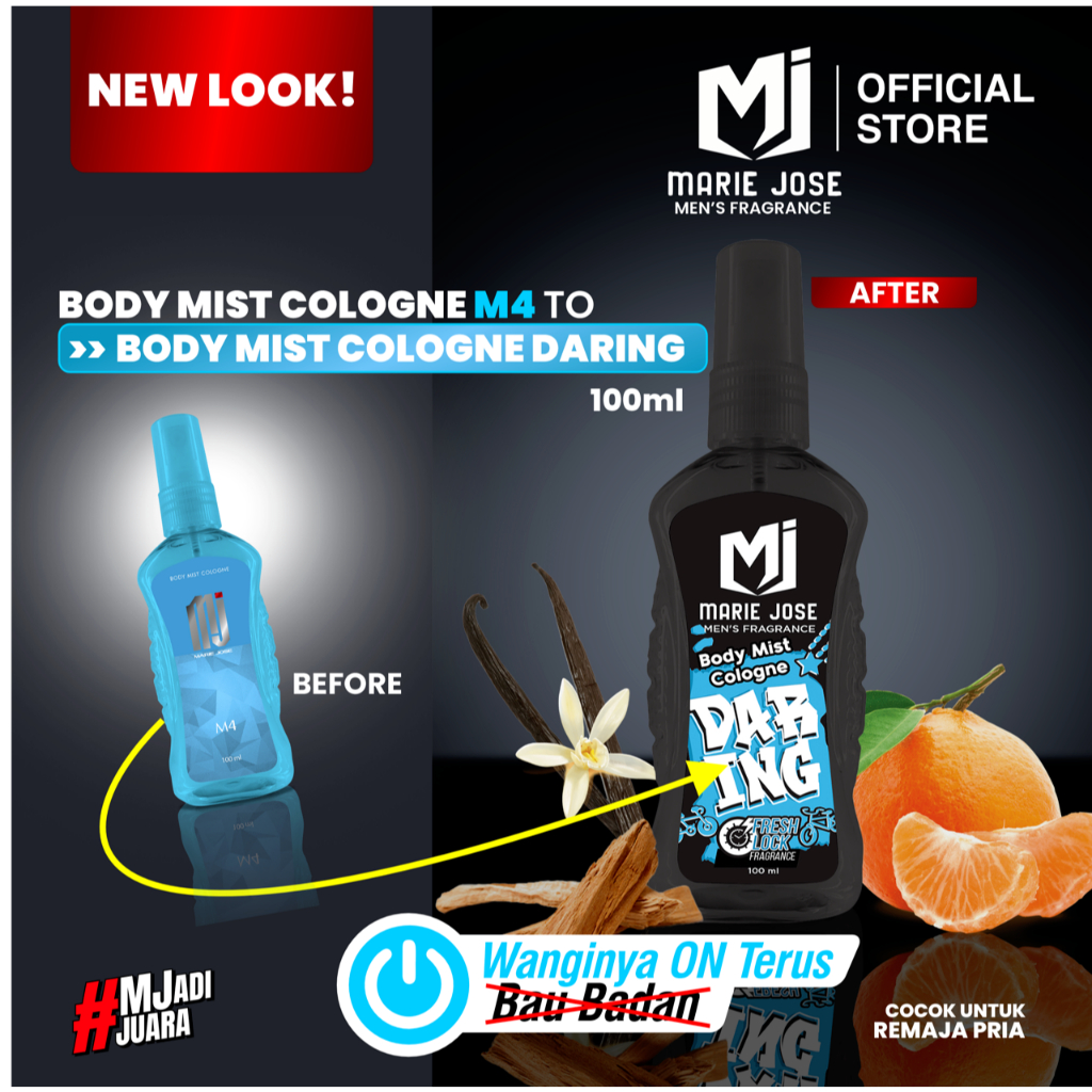MJ Marie Jose Body Mist Colonge Daring BTL 100ML