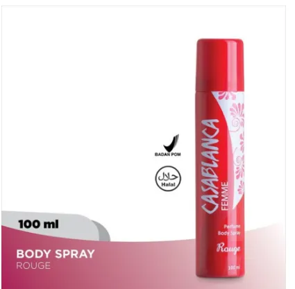 Casablanca Parfume Body Spray Homme For Women Rouge 100ML