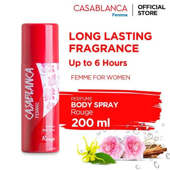 Casablanca Parfume Body Spray Homme For Women Rouge 200ML