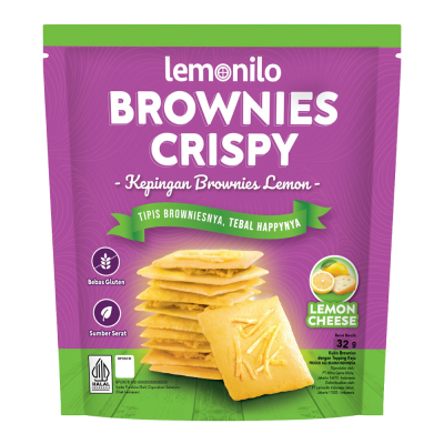 Lemonilo Brownies Crispy Lemon Cheese Pch 35GR