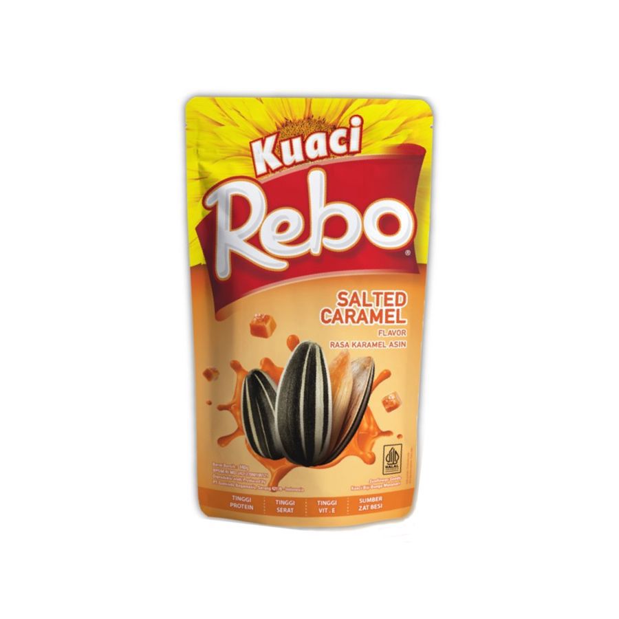 Kuaci Rebo Rasa Salted Caramel PCH 120GR