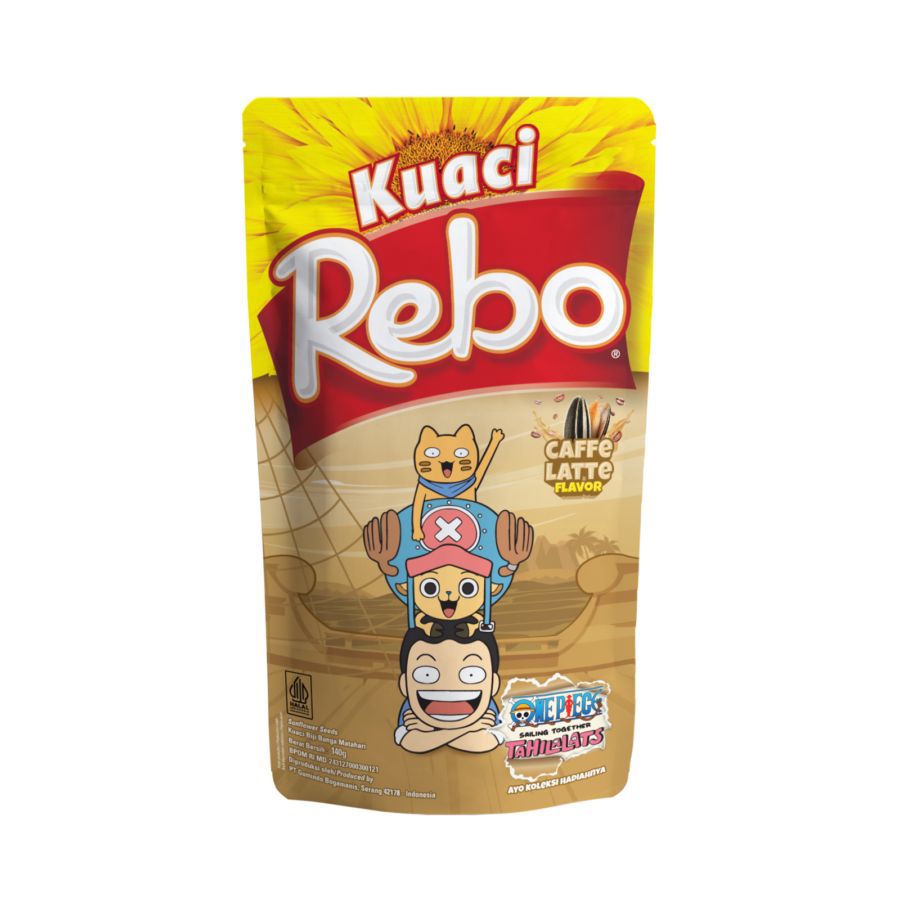 Kuaci Rebo Rasa Caffe Latte PCH 120GR