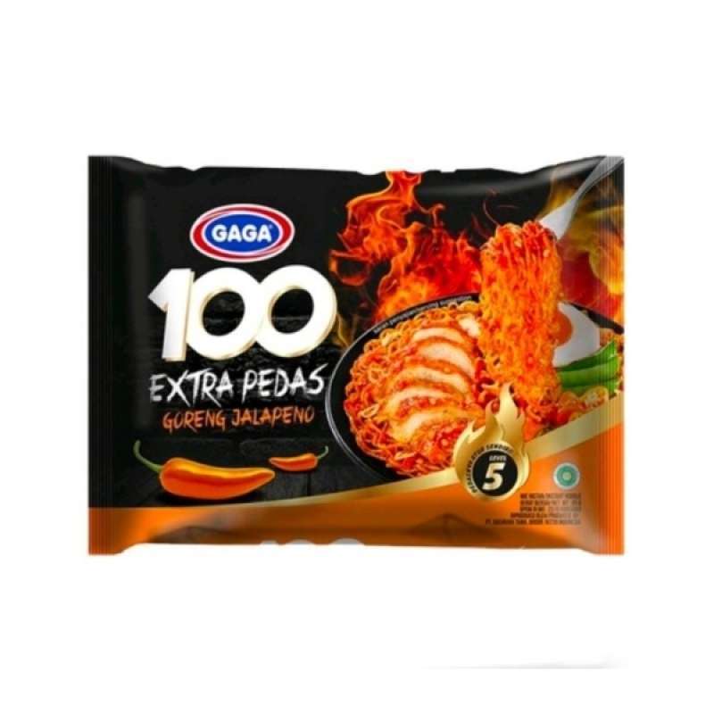 Gaga 100 Extra Pedas Mie Goreng Jalapeno 85GR