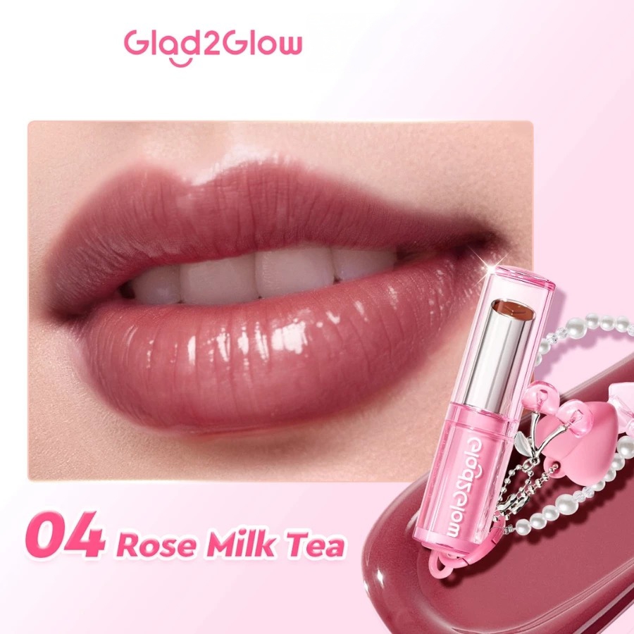 Glad2Glow Glowy Tint Lip Balm Rose Milk Tea 3GR