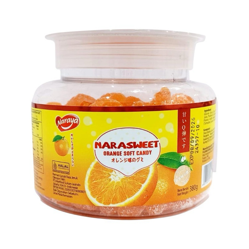 Naraya Narasweet Orange Soft Candy 380GR