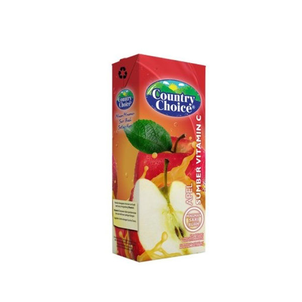 Country Choice Minuman Sari Buah Apel Kotak 250ML