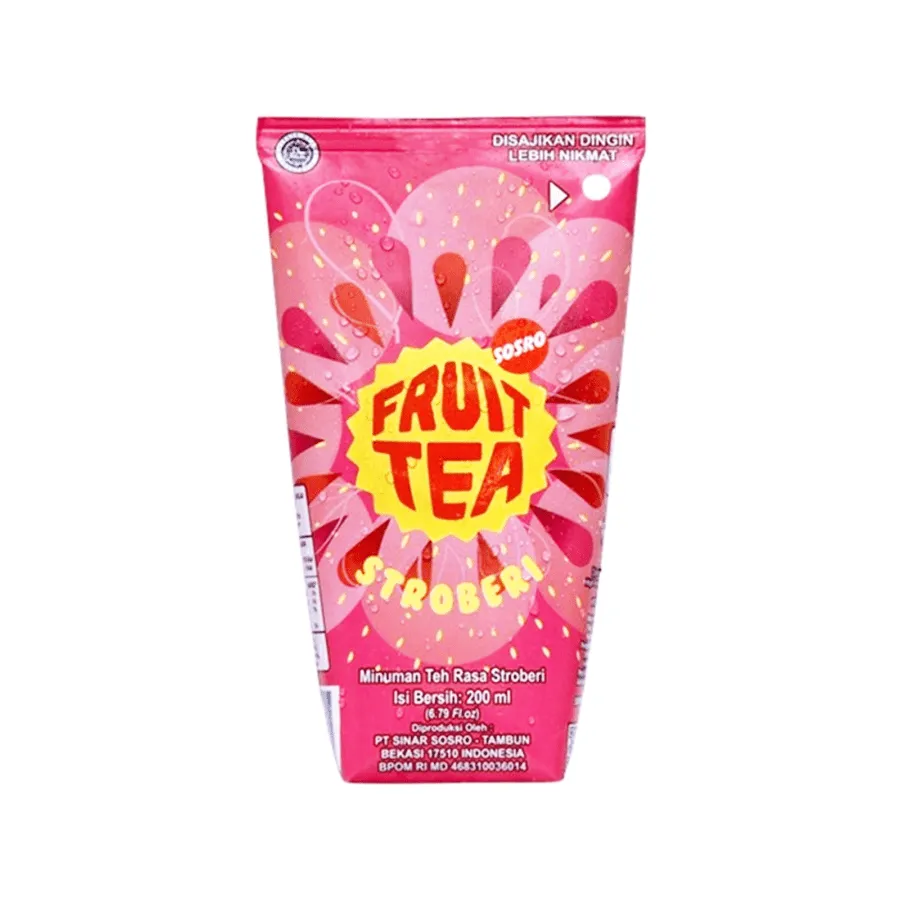 Sosro Fruit Tea Stroberi TP 200ML