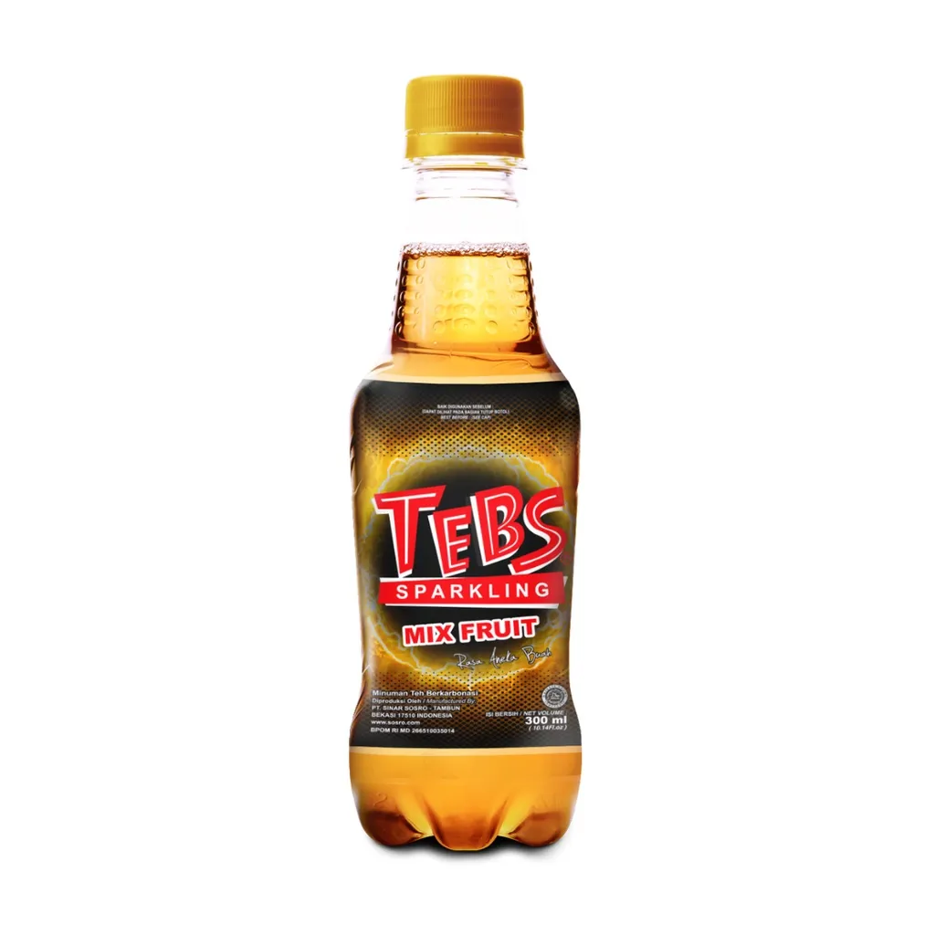 Tebs Sparkling Tea Mix Fruit Btl 300ML