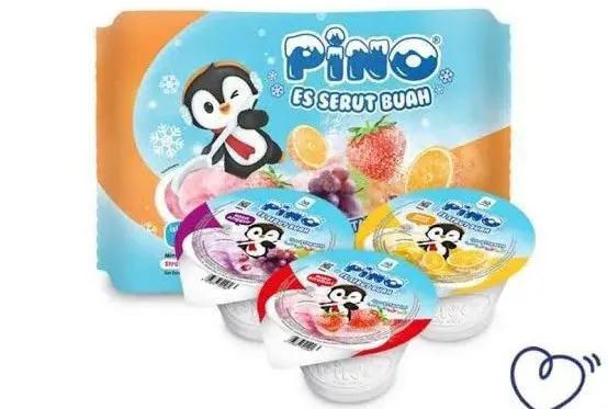 Pino Es Serut Buah Cup Stroberi, Anggur, & Jeruk 200ML
