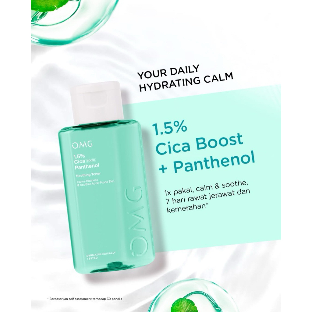 OMG 1.5% Boost Cica Panthenol Soothing Toner 75ML