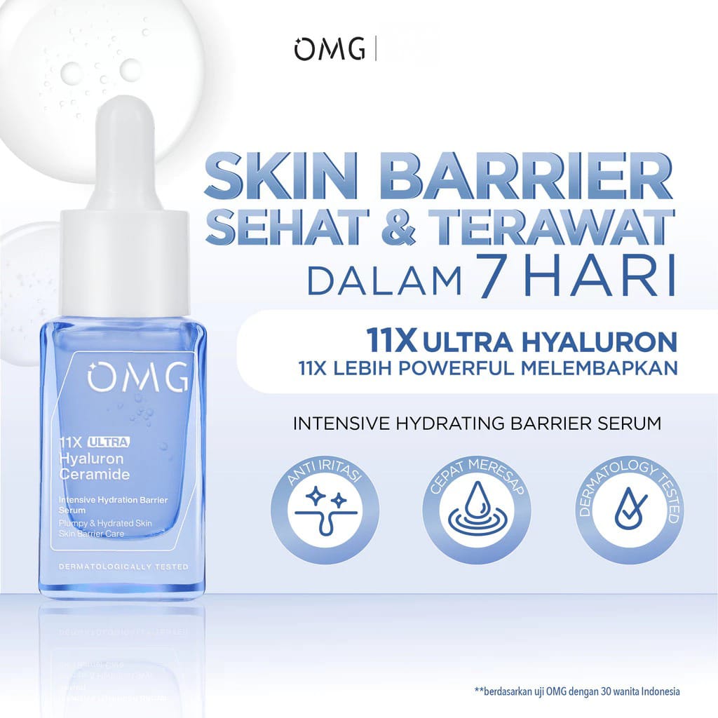 OMG Intensive Hydration Barrier Serum 11x Ultra Hyaluron Ceramide 17ML