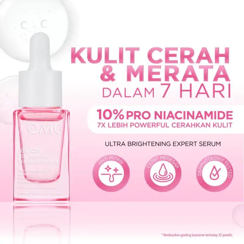 OMG Ultra Brightening Expert Serum 10% Niacinamide Tranexamic Acid 17ML