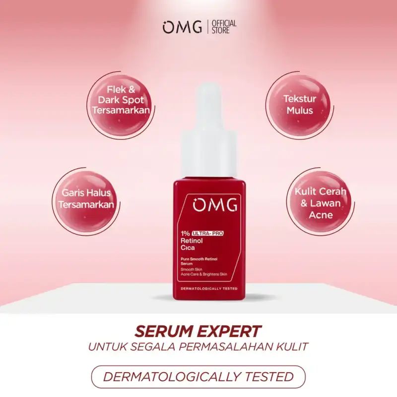 OMG Pure Smooth Retinol Serum 1% Ultra-Pro Retinol Cica 17ML