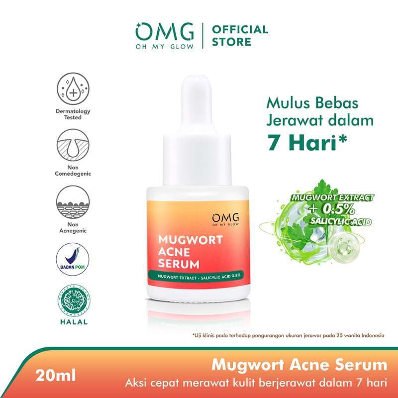 OMG Mugwort Acne Serum 10x Mugwort Extract+Salicylic Acid 0.5% 20ML