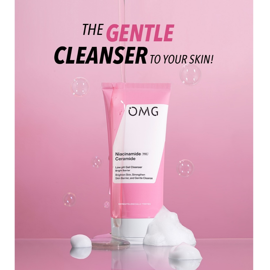 OMG Niacinamide PRO Ceramide Low pH Gel Cleanser Bright Barrier 70ML