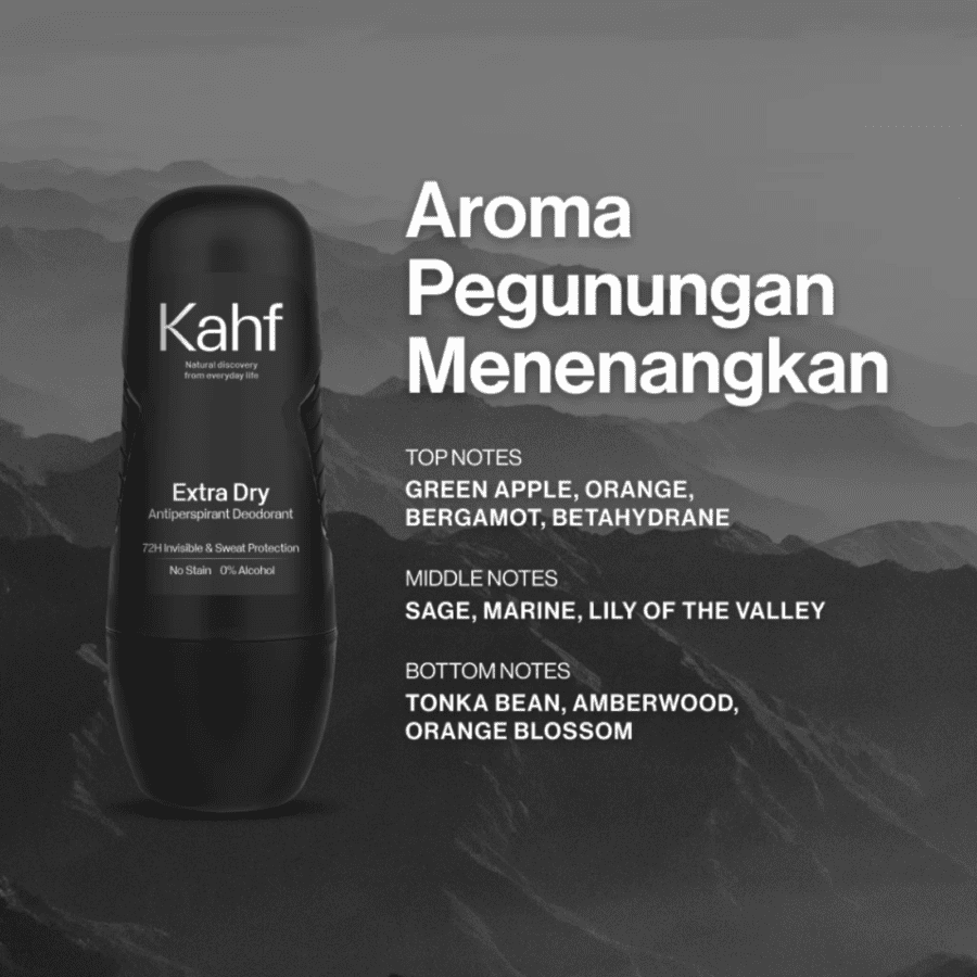 Kahf Extra Dry Antiperspirant Deodorant No Stain 45ML
