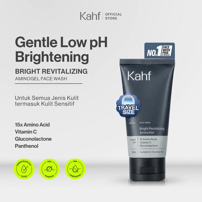 Kahf Gentle Face Wash Bright Revitalizing AminoGel 50ML