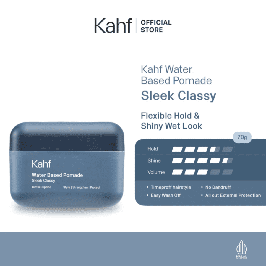 Kahf Water Based Pomade Sleek Classy 70GR