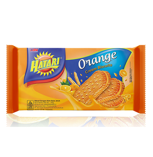 Hatari Cream Biscuits Jeruk 190GR