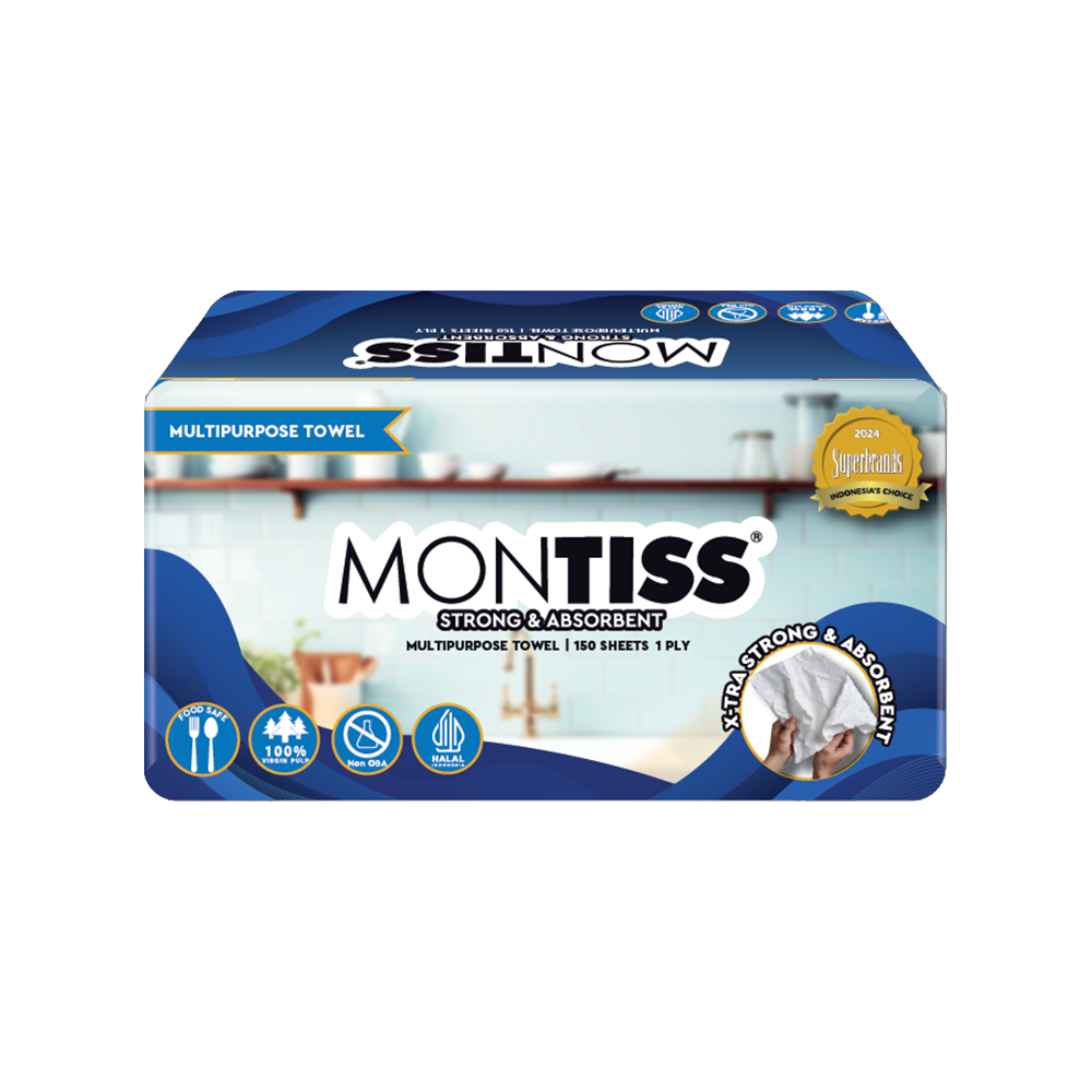 Montiss Multipurpose Towel 150S 1Ply