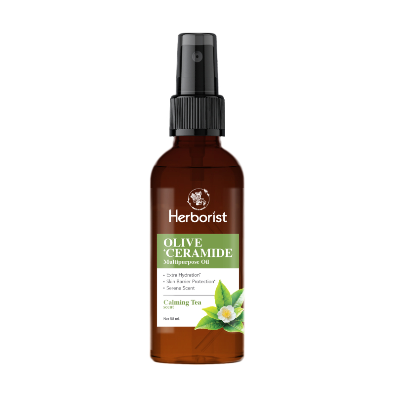 Herborist Olive Ceramide Multipurpose Oil Calming Tea Scent 58ML