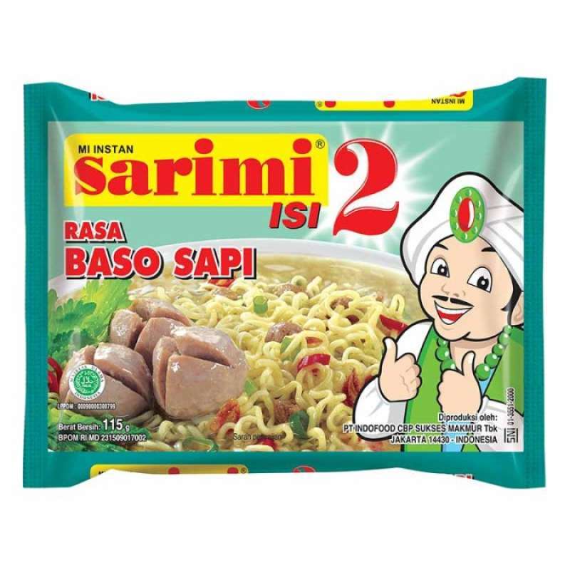 Sarimi Isi 2 Mie Kuah Rasa Baso Sapi 125GR