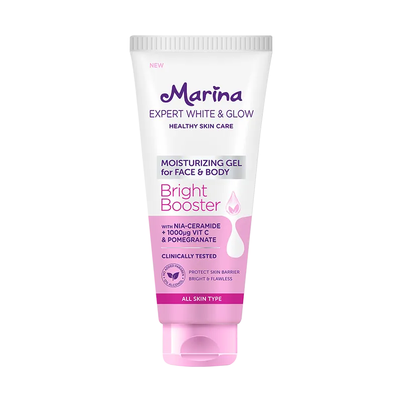 Marina Moisturizing Gel for Face & Body 7Days Brighter Skin Bright Booster 100ML