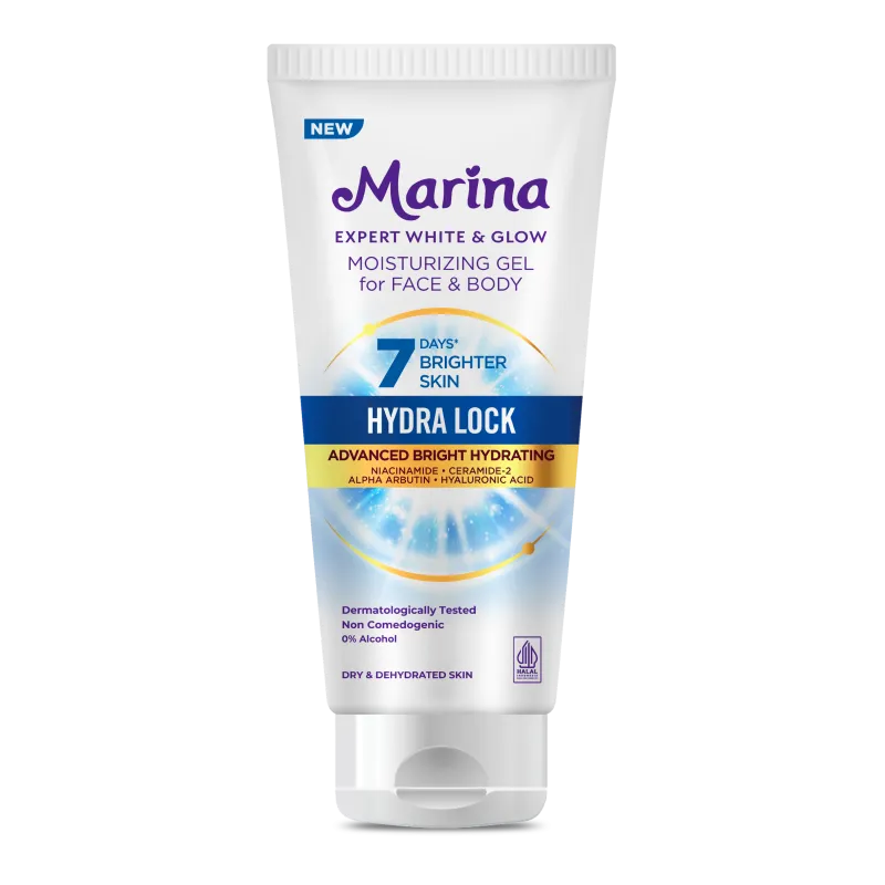 Marina Moisturizing Gel for Face & Body 7Days Brighter Skin Hydra Lock 170ML
