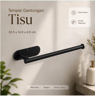 Tempat Gantungan Tisu Panjang Long Paper Towel Tissue Holder
