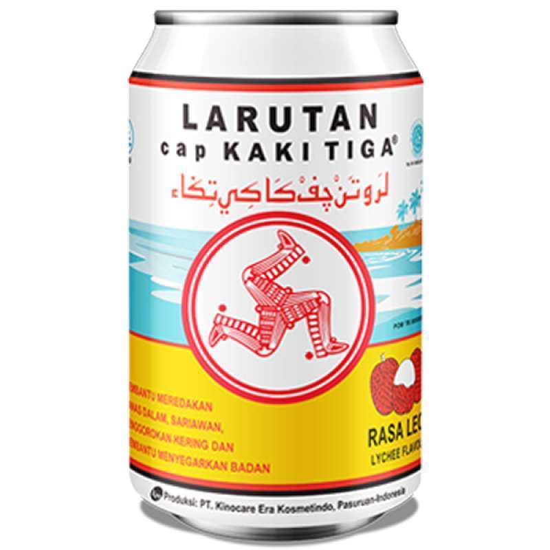 Larutan Cap Kaki Tiga Leci Can 320ML